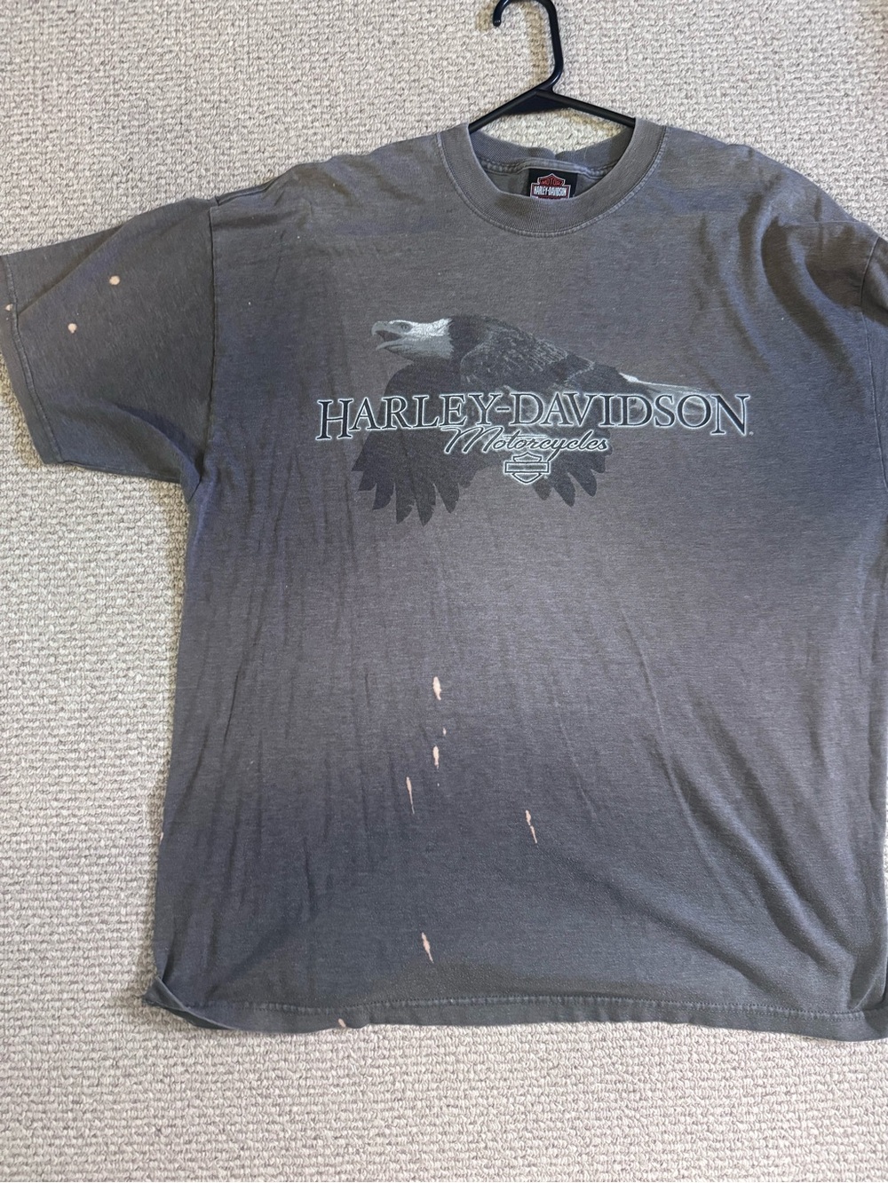 Harley-Davidson Black Eagle Logo Short Sleeve Tee